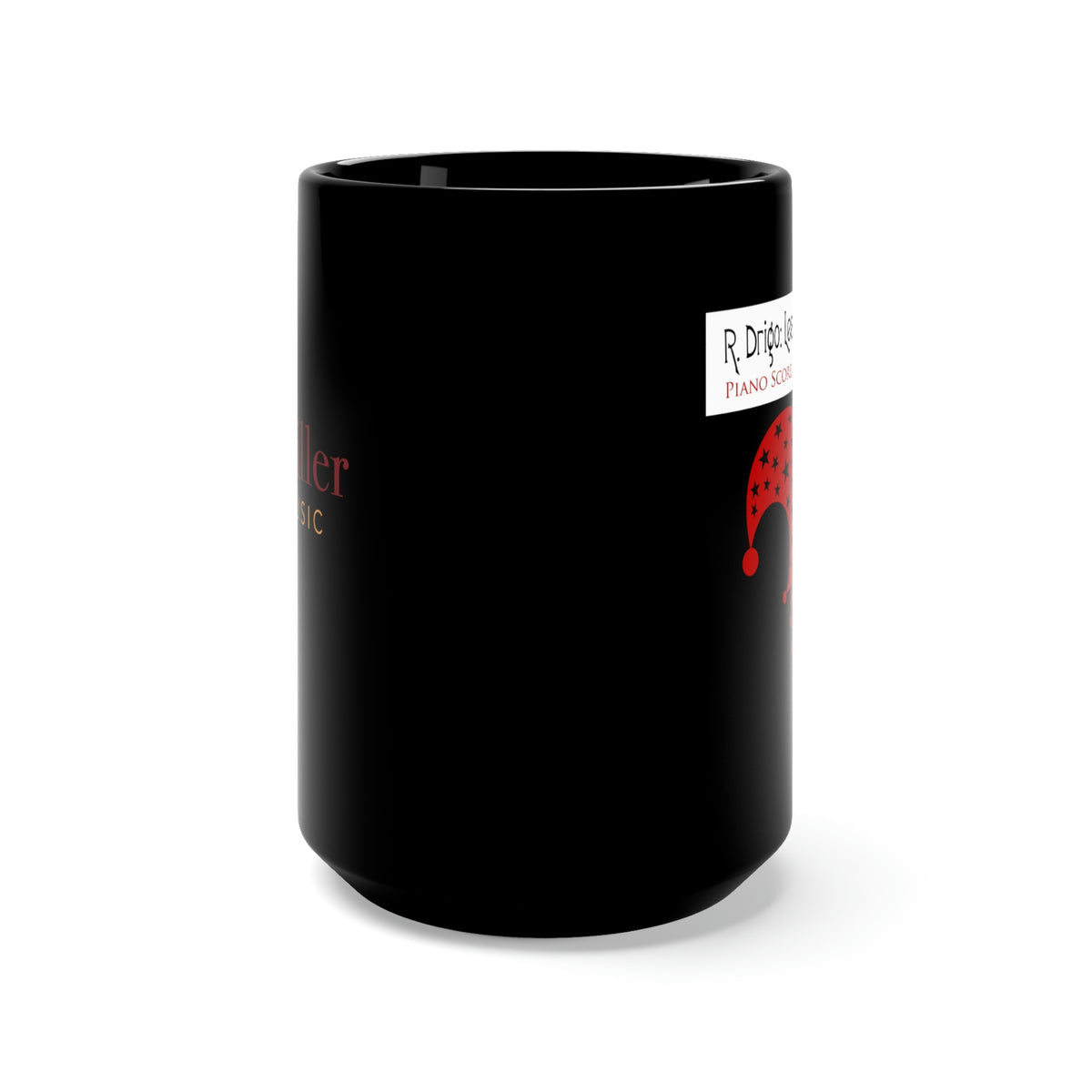 Les Millions D'Arlequin Black Mug, 15oz